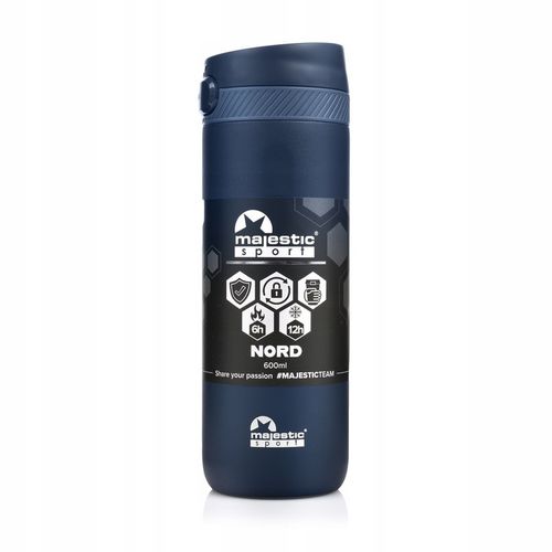 Kubek Termiczny Majestic Sport Nord 600 ml Granatowy na Arena.pl