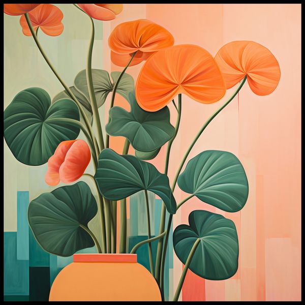 Plakat 80x80cm Kwiatowa Harmonia zdjęcie 2