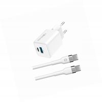 Szybka ładowarka GaN 20W 2 wejścia długim z kablem 2m do Oppo Reno 5 5G