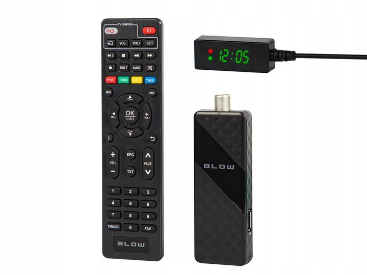 2 SZT DEKODER TUNER TV DVB-T2 HEVC H.265 FULL HD MINI STICK PILOT HDMI USB zdjęcie 4