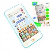 Interaktywny telefon dla dzieci smartfon edukacyjny 100dźwięków gra nagrywa