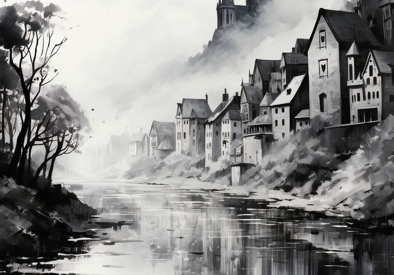 Plakat 66,5x46,5cm Mglisty Refleks zdjęcie 1