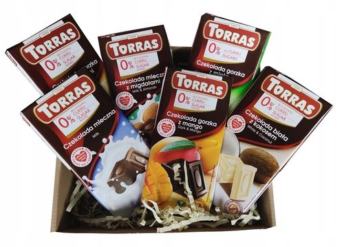 6 x CZEKOLADA BEZ CUKRU zestaw dla diabetyka PREZENT ŚWIĄTECZNY 6 czekolad na Arena.pl