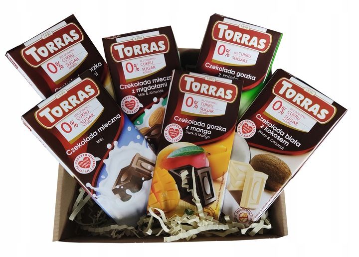 6 x CZEKOLADA BEZ CUKRU zestaw dla diabetyka PREZENT ŚWIĄTECZNY 6 czekolad zdjęcie 2