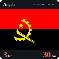 Karta eSIM Internet Angola 3 GB na 30 dni - bez rejestracji