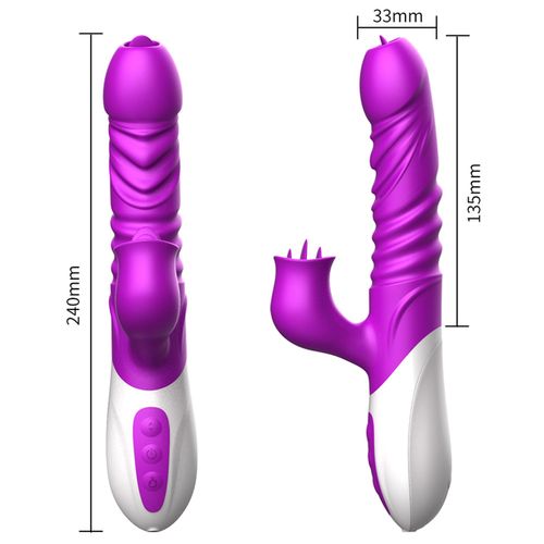 wibrator-silicone vibrator usb 10 function and thrusting function / heating na Arena.pl