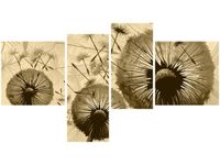 100 55CM OBRAZ 4 ELEM DMUCHAWCE KREMOWYM TLE PŁÓTNO DRUK