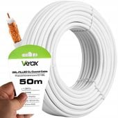 KABEL PRZEWÓD KONCENTRYCZNY ANTENOWY MIEDŹ CU 50M
