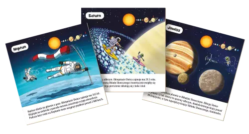 Gra edukacyjna quiz dla dzieci dorosłych BrainBox Kosmos Wersja kieszonkowa na Arena.pl