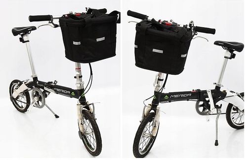 KOSZYK NA KIEROWNICĘ DO ROWERU ROWEROWY PIKNIK TORBA CZARNA 10L + UCHWYT na Arena.pl