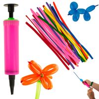 TG48098 BALONY DO MODELOWANIA 20SZT Z POMPKĄ KOLOROWE