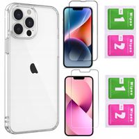 Etui I&G do iPhone 13 PRO | CLEAR Case Przezroczyste MOCNE + 2 x SZKŁO