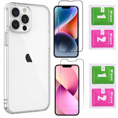 Etui I&G do iPhone 13 PRO | CLEAR Case Przezroczyste MOCNE + 2 x SZKŁO na Arena.pl