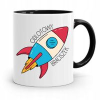 Kubek Czarny Prezent Dla Brata Odlotowy Brat Z Nadrukiem Ze Zdjęciem