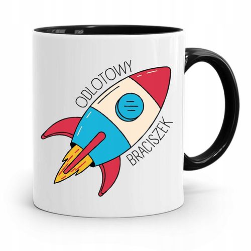 Kubek Czarny Prezent Dla Brata Odlotowy Brat Z Nadrukiem Ze Zdjęciem na Arena.pl