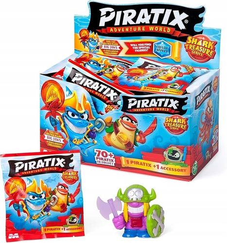 MagicBox - Piratix Seria 2 Shark Treasure -Box 24 sztuki saszetek z figurką na Arena.pl