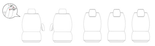 Citroen Berlingo II XTR od 2008 Pokrowce fotele szyte na miarę na Arena.pl