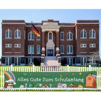 Banner na rozpoczęcie szkoły Alles Gute zum School zielony 40x210cm