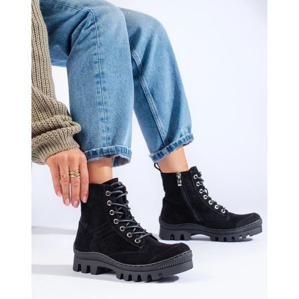 Sznurowane Botki S.BARSKI r.38 zdjęcie 4