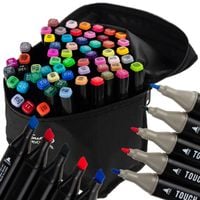 tg67373 markery alkoholowe 60 szt mazaki pisaki dwustronne zestaw+etui