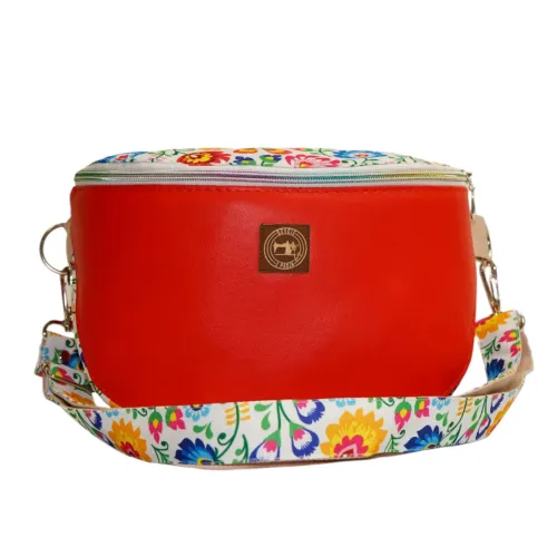 Torebka i Nerka 2w1 - Czerwona i Wzór Łowicki na Arena.pl