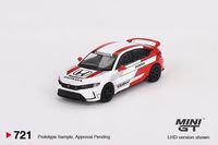 MINI GT HONDA CIVIC Type R #3 Pace Car 2023 Blue/White 1:64