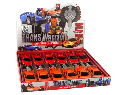 Zestaw 2w1 Auto Robot Transformers Czerwony Pomarańczowy na Arena.pl