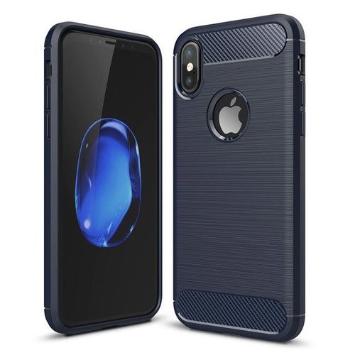 CASE ETUI CARBON LUX NIEBIESKI IPHONE X / IPHONE XS na Arena.pl
