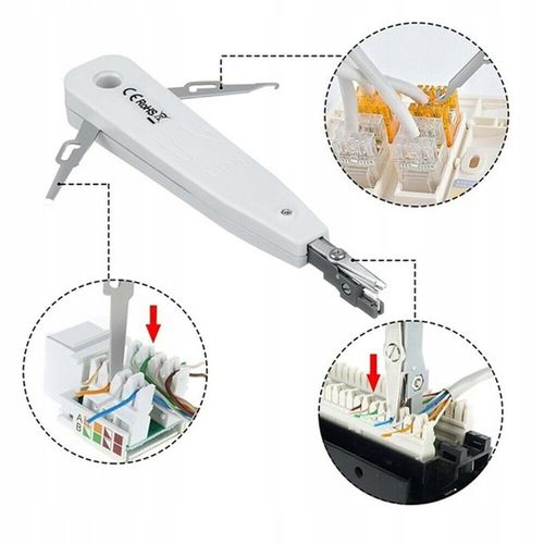 TESTER KABLI RJ45 ŚCIĄGACZ ZACISKARKA LAN3 NARZĘDZ na Arena.pl