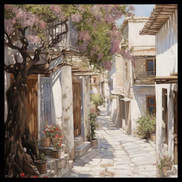 Plakat 40x40cm Urok Starego Miasta zdjęcie 2
