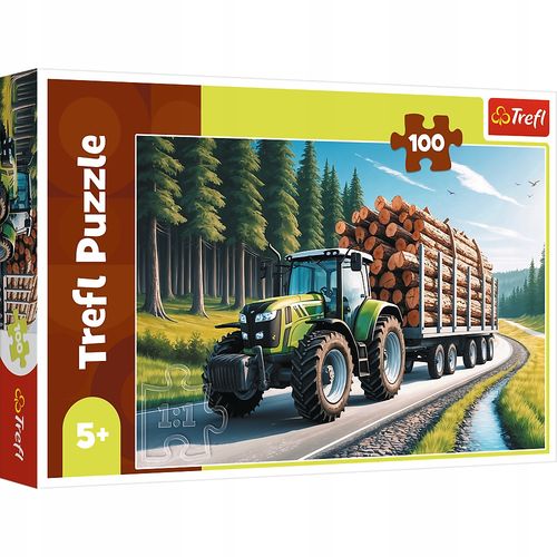 Puzzle 100 Ciągnik Leśny 16493 na Arena.pl