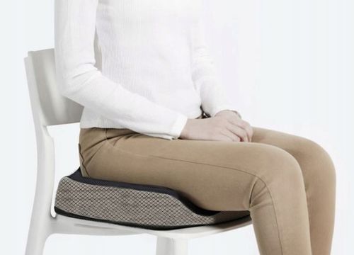 PODUSZKA ORTOPEDYCZNA DO SIEDZENIA PROFILOWANA MEMORY NA KRZESŁO FOTEL DUŻA na Arena.pl