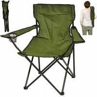 SKŁADANE KRZESŁO TURYSTYCZNE WĘDKARSKIE Z OPARCIEM SKŁADANE POKROWIEC 100KG