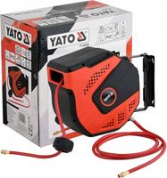 YATO PRZEWÓD WĄŻ PNEUMATYCZNY 8mm x 20m 20 BAR NA ZWIJAKU AUTOMATYCZNYM