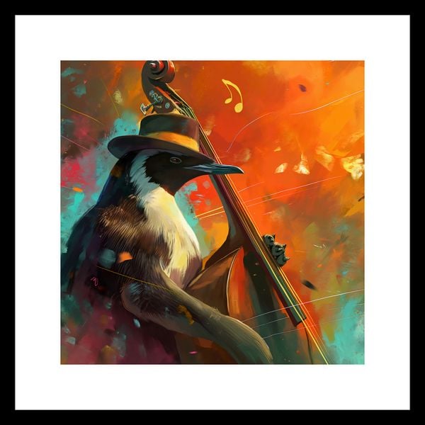 Plakat 30x30cm Pingwinia Nuta zdjęcie 3