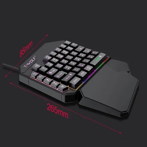 KLAWIATURA DLA GRACZY NA RĘKĘ GAMINGOWA LED KEYPAD na Arena.pl