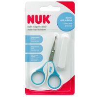 NUK Nożyczki z osłonką dla niemowląt kolor niebieski
