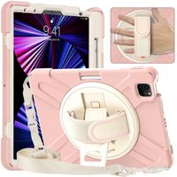 Etui do iPad Pro 3/2/1 11” z Podstawką i Paskiem na Ramię Różowe