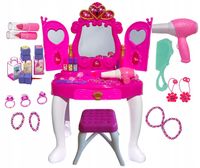 DUŻA TOALETKA DLA DZIEWCZYNKI 72CM MOCNE KRZESŁO
