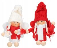 BOMBKI NA CHOINKĘ LALECZKA PACYNKA ZAWIESZKA  2SZT