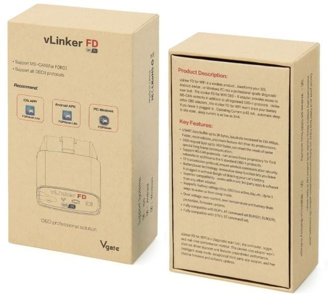 Vgate vLinker FD Wifi Interfejs Diagnostyczny Ford FORScan kodowanie zdjęcie 4