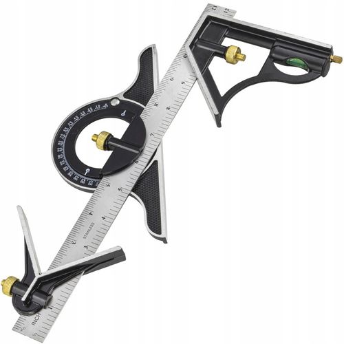 KĄTOMIERZ LINIAŁ PRZYMIAR LIBELKA KĄTOWNIK WIELOFUNKCYJNY 300 MM na Arena.pl