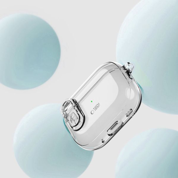 TECH-PROTECT SLIM HOOK APPLE AIRPODS PRO 1 / 2 CLEAR zdjęcie 3