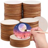 KOŁA Koło do malowania drewniane ze sklejki 50 SZTUK 8cm Baza do ozdabiania