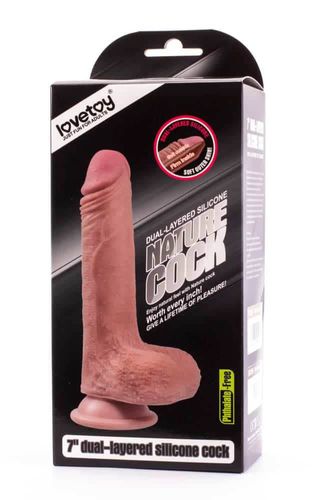 Dildo Silikonowe Z Przyssawką Dual Layered Liquid 18 Cm Lovetoy na Arena.pl