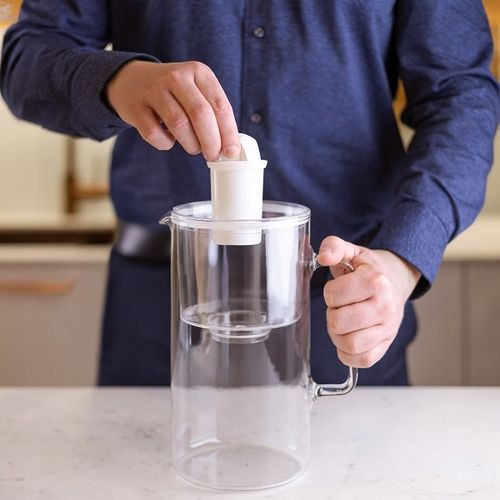 Dzbanek filtrujący szklany Wessper WES202-WH 3l Biały 1x filtr na Arena.pl