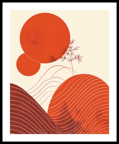 Plakat 40x50cm Ciepło Czerwieni na Arena.pl