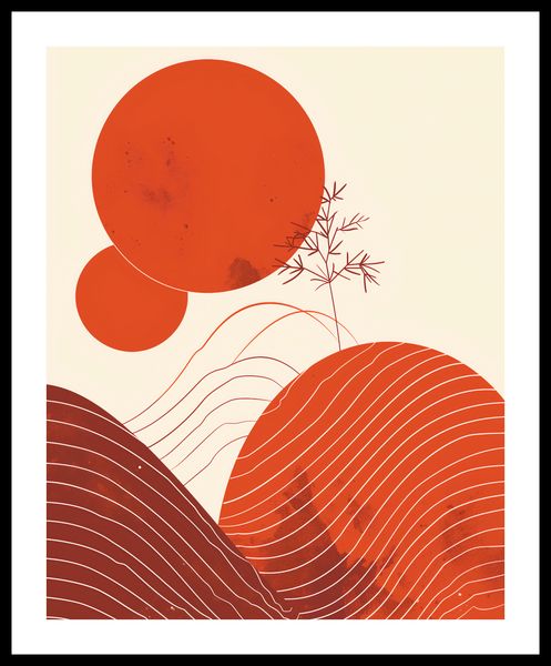 Plakat 40x50cm Ciepło Czerwieni zdjęcie 3