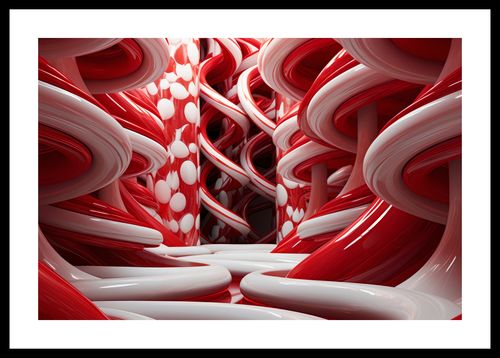 Plakat 45x30cm Czerwone Wiry na Arena.pl