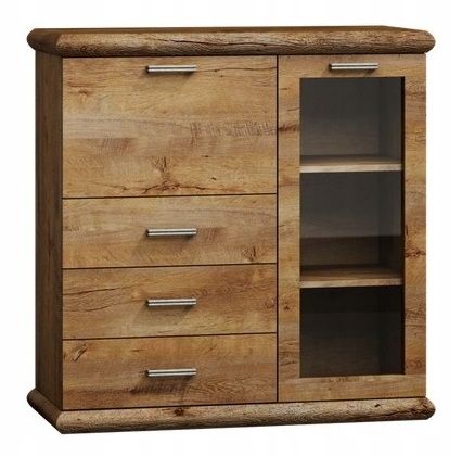 Meble KORA - Komodo-witryna 115 (K8) 3SZ2D na Arena.pl